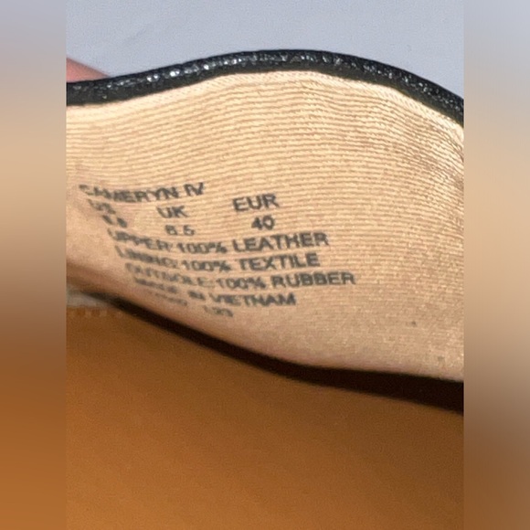 $125 Ralph Lauren Cameryn Espadrille Flat Shoes Tumbled Leather Black Size 8.5 - Picture 11 of 13